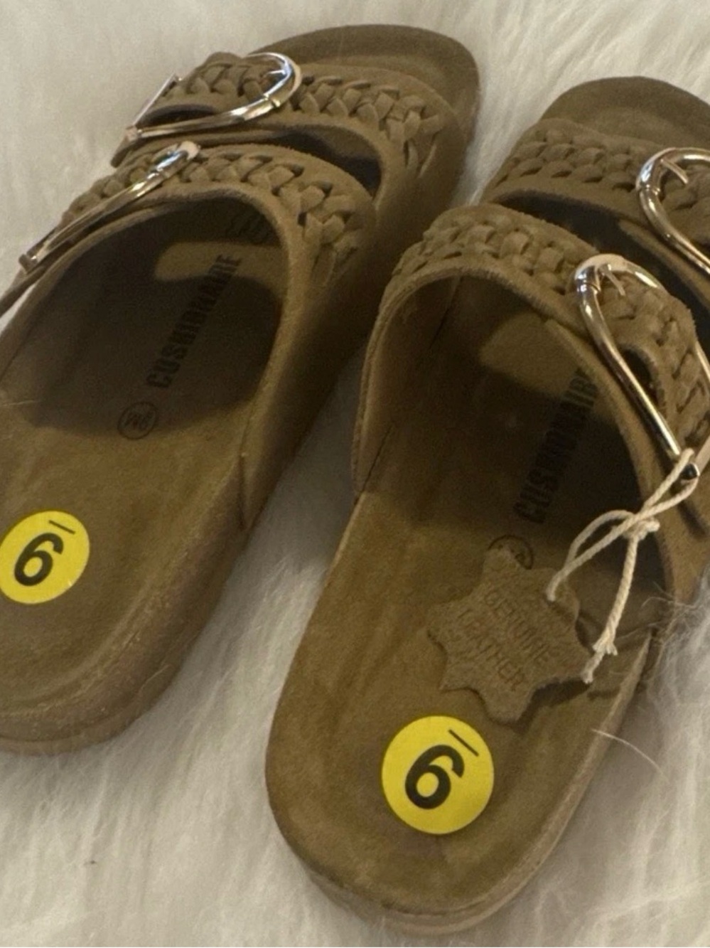Women's Braided Double-Buckle Sandals in Tan - Picture 5 of 7